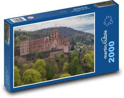 Pevnost Heidelberg - Puzzle 2000 dílků, rozměr 90x60 cm