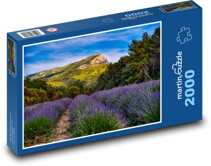 Provence - levandule - Puzzle 2000 dílků, rozměr 90x60 cm
