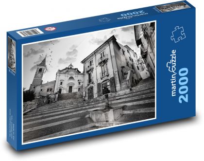 Taliansko - kostol - Puzzle 2000 dielikov, rozmer 90x60 cm 
