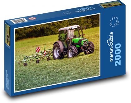Traktor, sekačka - Puzzle 2000 dílků, rozměr 90x60 cm