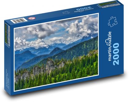 Berge, Bäume - Puzzle - 2000 Teile