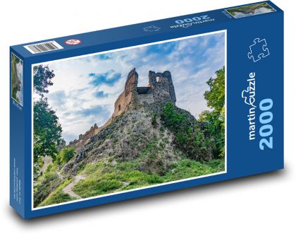 Hrad - zřícenina - Puzzle 2000 dílků, rozměr 90x60 cm