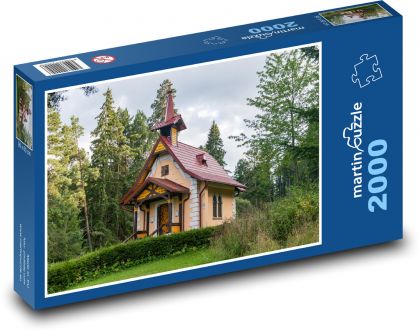 Kostel, architektura - Puzzle 2000 dílků, rozměr 90x60 cm