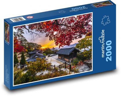 Korea - Hanok - Puzzle 2000 dílků, rozměr 90x60 cm