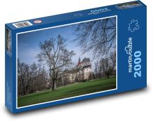 Stromy v zimě v parku Puzzle 2000 - 90x60 cm