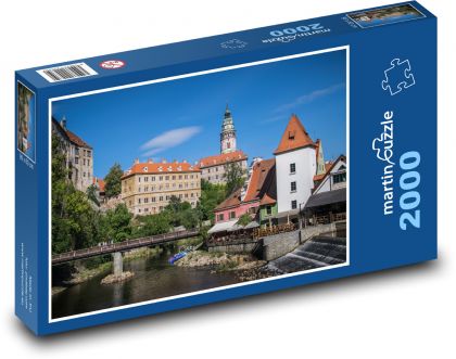 Zamek Czeski Krumlov - Puzzle 2000 elementów, rozmiar 90x60 cm