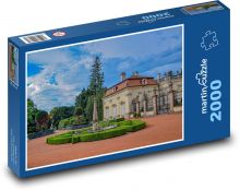 Kašna u zámku Puzzle 2000 - 90x60 cm