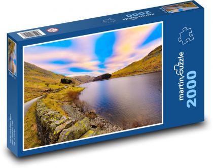 Příroda, jezero - Puzzle 2000 dílků, rozměr 90x60 cm