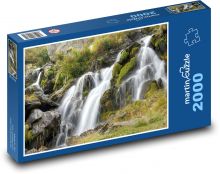Krajina, vodopády Puzzle 2000 dílků - 90 x 60 cm