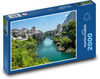 Bosna - Mostar - Puzzle 2000 dílků, rozměr 90x60 cm