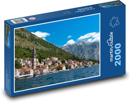 Černá Hora - Boka Kotorska  - Puzzle 2000 dílků, rozměr 90x60 cm