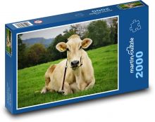 Hospodářská zvířata - kráva  Puzzle 2000 dílků - 90 x 60 cm