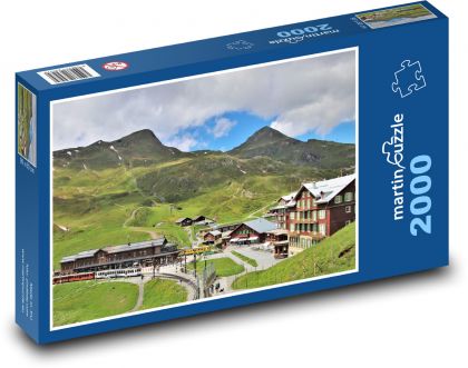 Švýcarsko - Jungfrau - Puzzle 2000 dílků, rozměr 90x60 cm