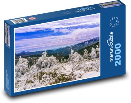 Sníh na horách - puzzle 2000 dílků