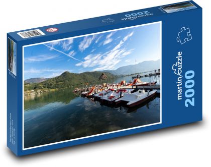 Lake pedal boats - Puzzle 2000 pieces, size 90x60 cm 