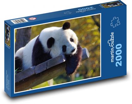 Medvídek - Panda velká - Puzzle 2000 dílků, rozměr 90x60 cm