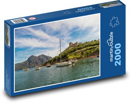 Korsika, moře, pobřeží - Puzzle 2000 dílků, rozměr 90x60 cm