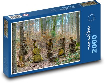 Drevená kapela - Puzzle 2000 dielikov, rozmer 90x60 cm 