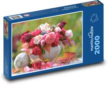 Ruža - kytica, kvet Puzzle 2000 dielikov - 90 x 60 cm