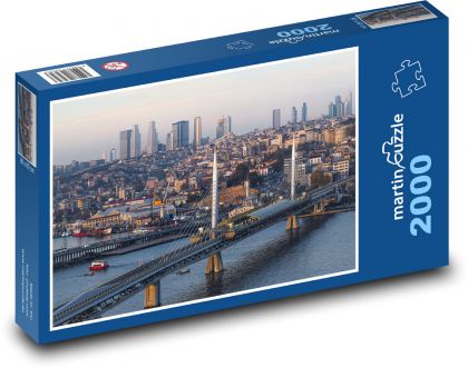 Istanbul - Brücke, Fluss - Puzzle - 2000 Teile