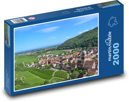 Vineyards - France, buildings - Puzzle 2000 pieces, size 90x60 cm 