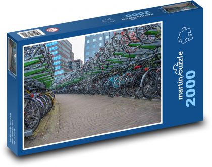 Rowery - jazda na rowerze, transport - Puzzle 2000 elementów, rozmiar 90x60 cm