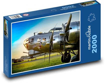 Plane - war plane - Puzzle 2000 pieces, size 90x60 cm 
