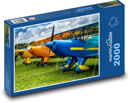 Letadla - vrtulová letadla - Puzzle 2000 dílků, rozměr 90x60 cm