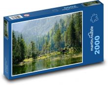 Jezero - stromy, les, voda Puzzle 2000 dílků - 90 x 60 cm