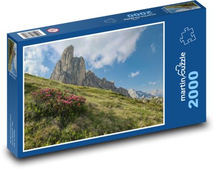 Přírodní scenérie - hory, krajina - Puzzle 2000 dílků, rozměr 90x60 cm