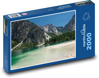 Lake - mountains, water - Puzzle 2000 pieces, size 90x60 cm 