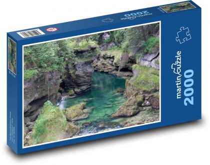 Gorge - nature, water - Puzzle 2000 pieces, size 90x60 cm 