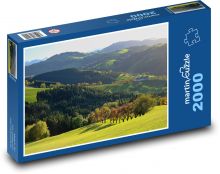 Jesenná krajina - stromy, príroda Puzzle 2000 dielikov - 90 x 60 cm