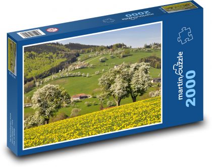 Jaro na horách - puzzle 2000 dílků