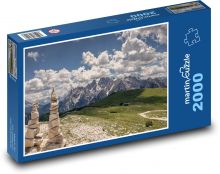 Alpy - hory, příroda, kameny Puzzle 2000 dílků - 90 x 60 cm