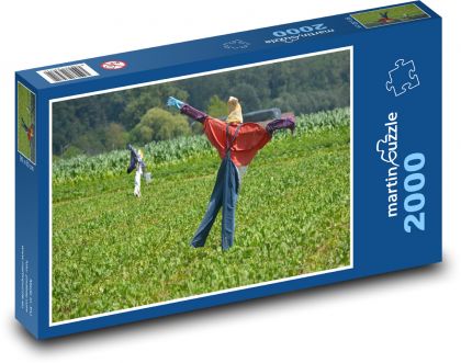 Scarecrow - fields, plants - Puzzle 2000 pieces, size 90x60 cm 