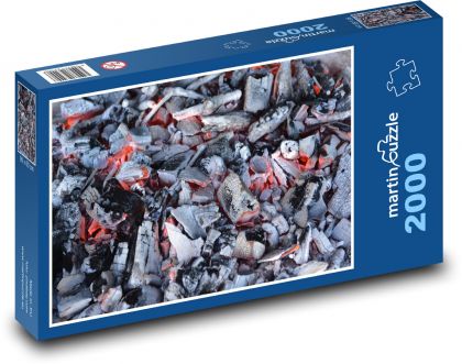 Uhlie - grilovanie, teplo - Puzzle 2000 dielikov, rozmer 90x60 cm 