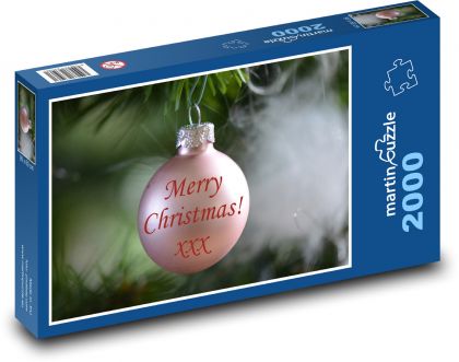 Christmas Decorations - Balls - Puzzle 2000 pieces, size 90x60 cm 