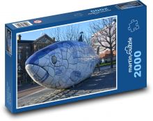 Ryba - umenie, socha Puzzle 2000 dielikov - 90 x 60 cm