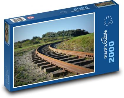 Tracks - railways, rails - Puzzle 2000 pieces, size 90x60 cm 