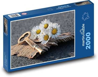 Kľúč - sedmokráska, milovať - Puzzle 2000 dielikov, rozmer 90x60 cm 