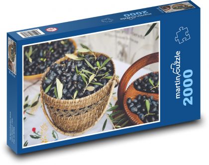 Olivy - jídlo, sklizeň - Puzzle 2000 dílků, rozměr 90x60 cm