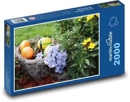 Easter - eggs, nest - Puzzle 2000 pieces, size 90x60 cm 