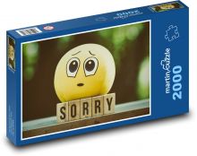 Omluv mě - smajlík, odpuštění Puzzle 2000 - 90x60 cm