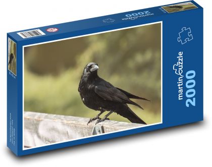 Krähe auf dem Holz - Puzzle - 2000 Teile
