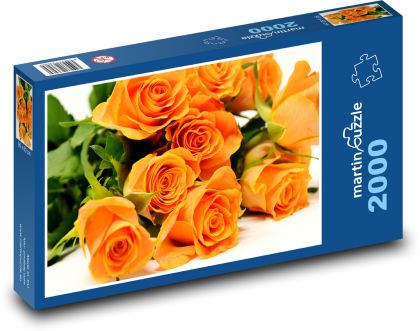 Orange Roses - Puzzle 2000 pieces, size 90x60 cm 