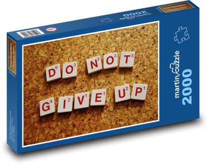 Nevzdávat - odvaha, život - Puzzle 2000 dílků, rozměr 90x60 cm