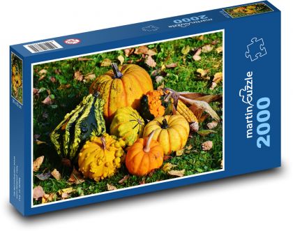 Tekvica - tekvice, zber - Puzzle 2000 dielikov, rozmer 90x60 cm 