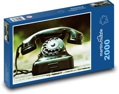 Telefon - nostalgie, starý - Puzzle 2000 dílků, rozměr 90x60 cm
