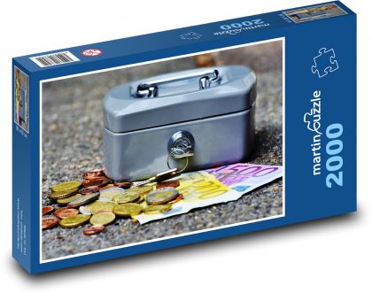 Spardose mit Geld - Puzzle - 2000 Teile